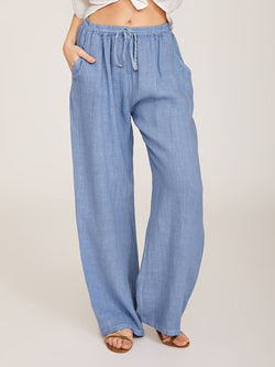 Wommer Solid Wide Leg Pants