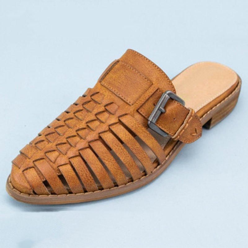 Women Casual Mule Sandals Slip On Shoes Slippers