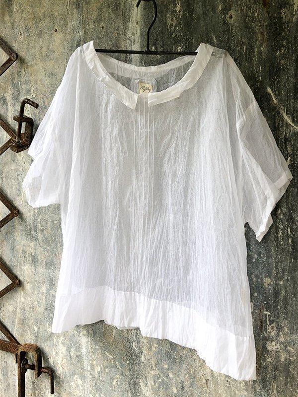 Women Casual Short Sleeve Round Neck Tops